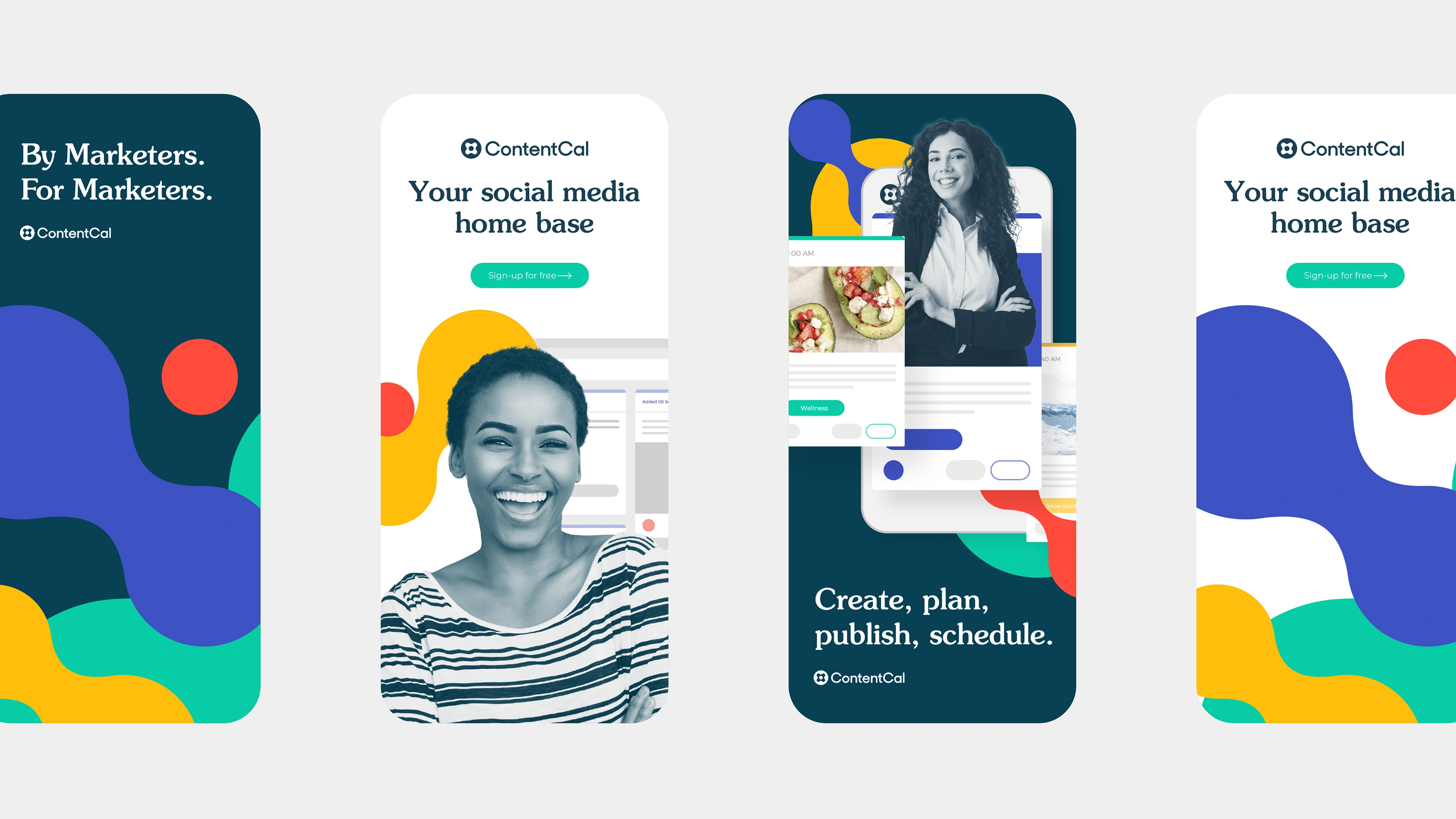 ContentCal Mobile Screens