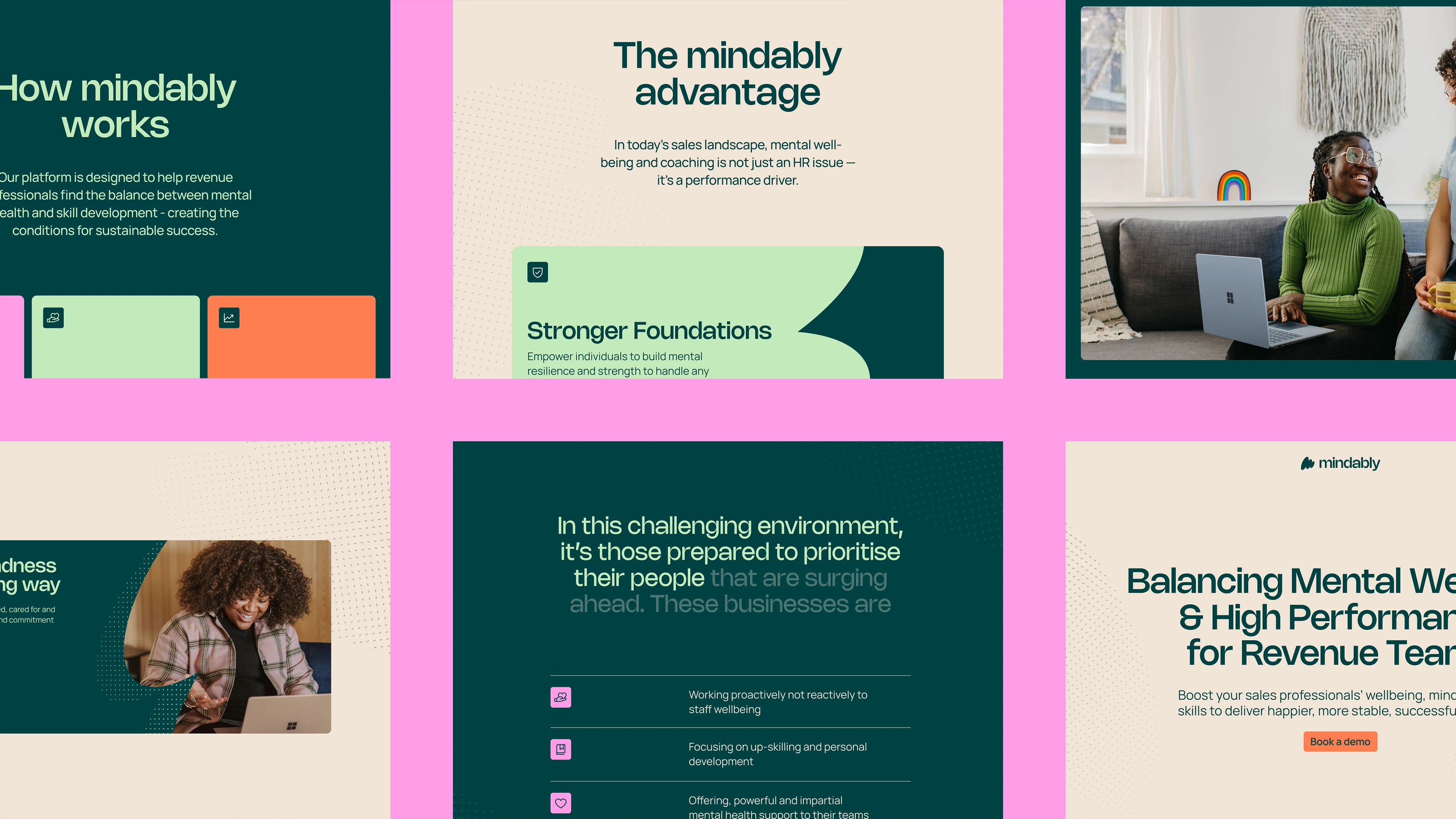 Mindably Website UI